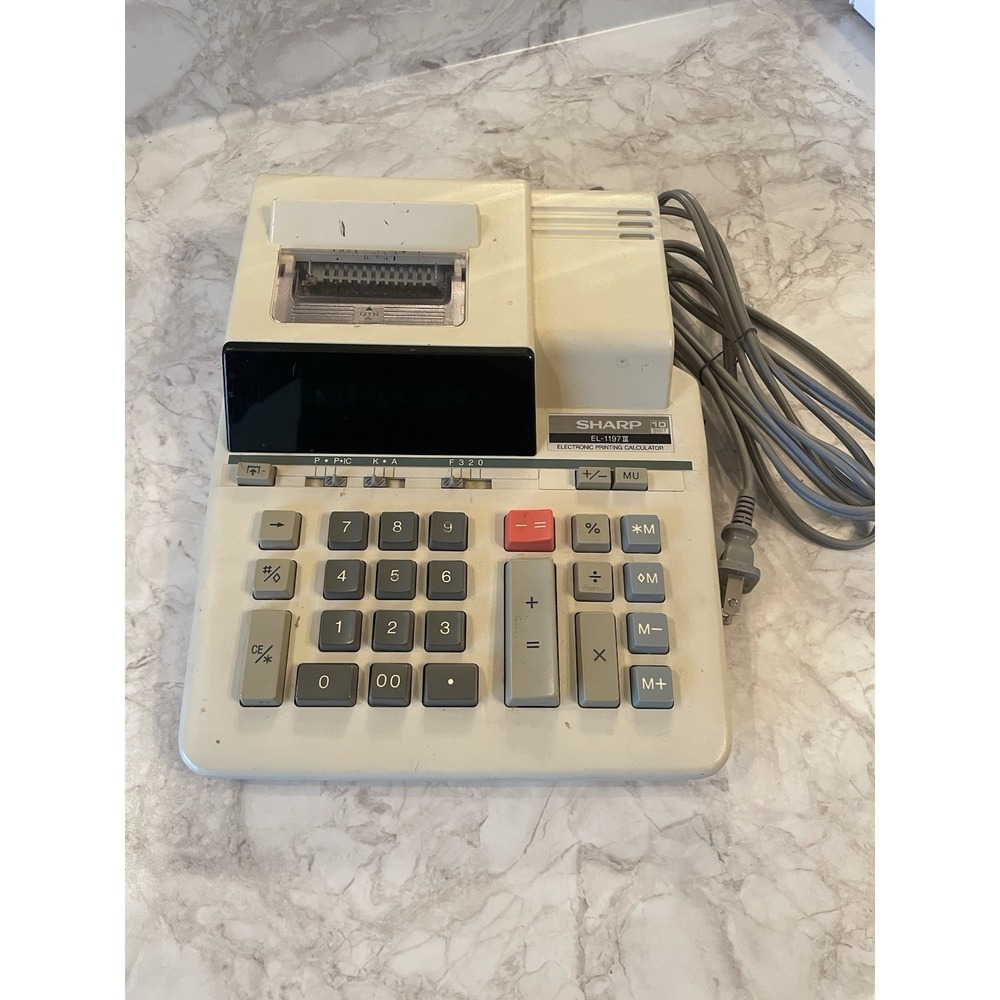 SHARP EL-1197G lll 10 Digit Calculator/Printer